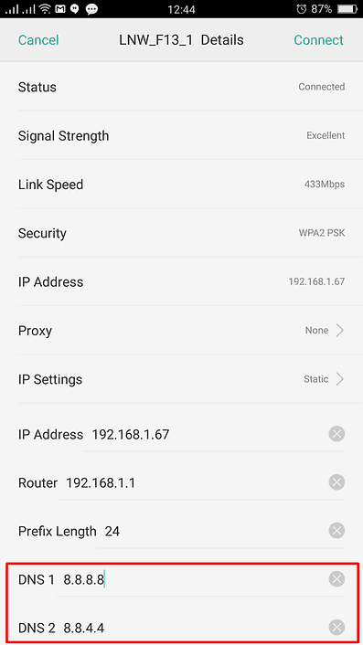 sabai 999 เปลี่ยน dns android ขั้นตอนที่ 2