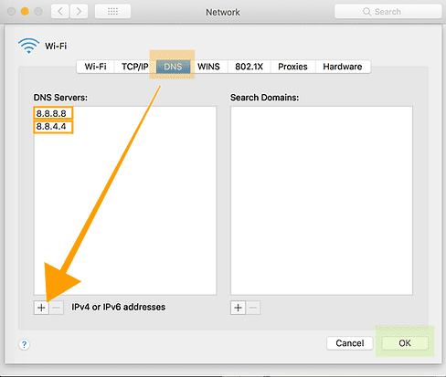 3 เปลี่ยน dns mac สบาย999