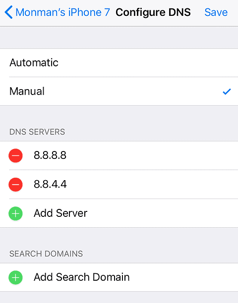 ios ขั้นตอนที่ 5 sabai 999 เปลี่ยน dns